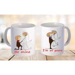 أكواب مزدوجة - 2 قطعة - بيضاء