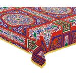 product_image_name-Generic-مفرش ترابيزة بتصميم خيامية رمضان من القطن مع زينة بلون اصفر مقاس 2.5*1.5 متر، مستطيلي-2