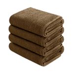 منشفة حمام سيجنولا 50*90 سم بني سادة، قطن 100%.