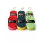 product_image_name-Twinkle-طقم ليف مواعين "توينكل" 6 قطع – إسفنجة صفراء للرغوة الكثيفة + ليفة حمراء خشنة لإزالة الدهون، مع حبل تعليق-1