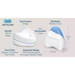 product_image_name-Generic-وسادة ساق ناعمة من الميموري فوم تساعد على تصحيح الوضع للنوم ضد الام الظهر ومشاكل الوضعية، أبيض-7