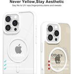 product_image_name-Generic-جراب iPhone 13pro MagSafe أكريليك شفاف – كفر ايفون 13 برو مغناطيسي – دعم الشحن اللاسلكي – مقاوم للصدمات – تصميم نحيف من اكس تيك – لون أبيض-3