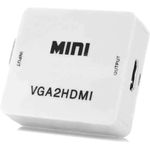 product_image_name-Microware-شاحن VGA صغير الي HDMI، وصلة محول VGA2HDMI 1080 بيكسل بصوت للاب توب والكمبيوتر لجهاز عرض تليفزيون عالي الدقة HD من مايكرووير , متعدد الالوان-1