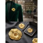 the sun circle  brooch 