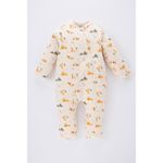 product_image_name-Defacto-Baby Boy Regular Fit Long Sleeve Overalls - ECRU-1