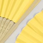 product_image_name-Generic-مروحة رقص الخط - مروحة يدوية بتصميم قماش فاخر لحفلات الزفاف والتجمعات وأكثر! تصميمات أنيقة وبناء متين، استمتع بنسيم منعش واستعرض أسلوبك الفريد. (أصفر)-1