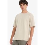 product_image_name-Defacto-Man Boxy Fit Short Sleeve T-Shirt - BEIGE-1