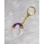 product_image_name-Generic-Handmade Resin Keychain With The Shape Of Letter O-1