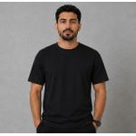 Generic تي شيرت بيزيك - قطن 100% -  سادة - اسود
