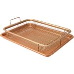product_image_name-Generic-Copper Crisping Basket Baking Tray Set of 2Pcs-1