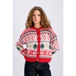 product_image_name-Defacto-Woman C Neck Regular Fit Cardigan - Ecru-2