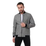 product_image_name-Andora-Linen Self Patterned Jacket - Grey-1