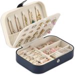 product_image_name-Generic-علبة مجوهرات للسفر، منظم مجوهرات صغير من جلد صناعي للنساء والفتيات، حقيبة سفر صغيرة محمولة ذات طبقتين لتخزين الأقراط والخواتم والسلاسل والإكسسوارات بألوان متعددة-1