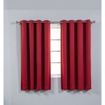 ستاره شباك مودرن قطعتين لون أحمر بلاك أوت 3م عرضx م2 طول