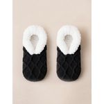 product_image_name-Generic- لكلوك شتوي - جوارب منزلية نسائية حرارية مبطنة بالفرو – لون أسود، دافئة وغير قابلة للانزلاق، مثالية لفصل الخريف والشتاء-1