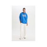 product_image_name-Defacto-Woman Hooded Oversize Fit Sweat Shirt - Royal-2