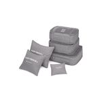 Cool Baby 6-Piece Packing Organizer Set Grey One Size inch