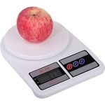 product_image_name-Generic-High Accuracy Digital Kitchen Scale White Electronic Weight Scale - Portable Kitchen Food LCD Display Scales-3