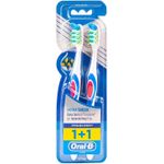 product_image_name-ORAL-B-Pro-Expert Extra Clean، فرشاة أسنان يدوية متوسطة مع شعيرات بزاوية – متعددة الألوان – عبوة من 2-2
