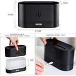 product_image_name-Generic-Air Humidifier With Flame Effect, Scented, Black Color-6