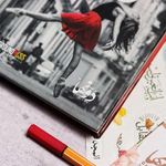 product_image_name-Generic-نوت بوك مسطرهارد كفر 65 ورقة + 3ستيكرز مقاس 12 * 16 سم El Shaware3 7awadeet رقم 017-4