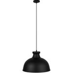 Dumpling 1-Light Pendant - Black