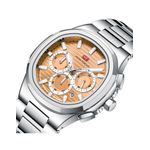 product_image_name-MINI FOCUS-ساعات كوارتز للرجال من الفولاذ المقاوم للصدأ فضية وبرتقالية 0610-2