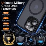 product_image_name-Generic-جراب حماية خلفي رفيع شبه شفاف مطفي مضاد للصدمات بحماية قصوى من السقوط متوافق مع شاحن ماج سيف لموبايل ايفون 11 برو ماكس أسود ، سيليكون-8