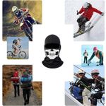 product_image_name-Generic- قناع غطاء كامل للوجه والرقبة بالاكلافا القطنية المقاومة للرياح، معدات ركوب الدراجات في الهواء الطلق (وشاح بالاكلافا ، قطعة واحدة ، اسود مطبوع تصميم جمجمة ، كود: 9391) - من الصفوة تريد -4