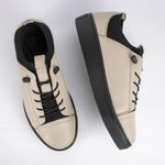 product_image_name-Levent-Genuine Leather Casual Sneaker - Beige-1