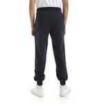 product_image_name-Generic-Solid Elastic Waist With Drawstring Boys Sweatpants -Navy Blue-3