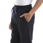 product_image_name-Generic-Solid Elastic Waist With Drawstring Boys Sweatpants -Navy Blue-4
