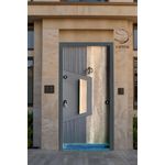 Capital باب حديد كابيتال رمادي * خشبي M2bd يسار