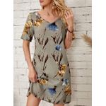 product_image_name-SHEIN-V Neck Floral Print Tunic Dress-1