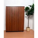 product_image_name-Generic-دولاب خشب تخزين ملابس  - بني-1