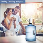 Generic طلمبة مياه كهربائية محمولة بتصميم أوتوماتيكي بمنفذ شحن USB مناسبة للاستخدام في المنزل والمكتب والسفر للزجاجات القياسية والأباريق بسعة 2-5 جالون - image 2