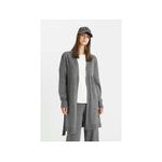 product_image_name-Defacto-Woman Shawl Neck Regular Fit Cardigan - Grey-3