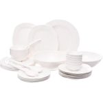Generic Rustic Ivory Melamine Dinner Set 38-Pieces