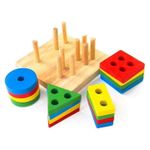 product_image_name-Generic-ألعاب تكديس خشبية ولوحة تصنيف الأشكال - لعبة تعليمية من بيبو تويز-2