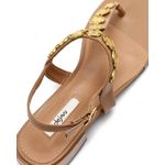 product_image_name-Dejavu-Decorative Coinse Buckle Closure Dark Nude Sandals-5