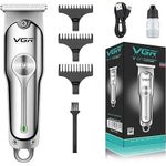 product_image_name-VGR-قصافة شعر كهربائية VGR V-071 للرجال بدون سلك مع 3 مشط توجيه - فضي-1