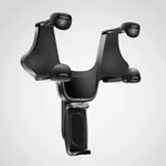 حامل هاتف للمرآة الخلفية للسيارة، حامل هاتف ذكي قابل للتعديل للسيارة، حامل سيارة، حامل هاتف