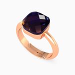 product_image_name-Waves by L'azrude- خاتم مطلي بالذهب مزين بحجر داكن-2