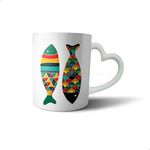 Mug Ceramic By Bit Hosny.heart Hand