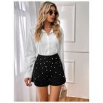 product_image_name-SHEIN-شورت أسود عالي الخصر مزين باللؤلؤ-4