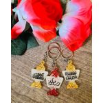 ميدالية فانوس رمضان ريزن هاند ميد  3 قطع رمضان كريم