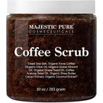 product_image_name-Majestic Pure-Arabica Coffee Scrub - All Natural Body Scrub for Skin Care, Stretch Marks, Acne & Cellulite, Eczema, Age Spots & Varicose Veins - 10 Oz, 10 oz -1
