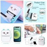 product_image_name-Generic-طابعة حرارية محمولة صغيرة - تصميم كارتوني لطيف - مثالية للملاحظات والصور-2