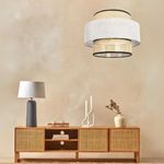 Casa Mia نجفة سقف - بيج وأسود 