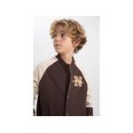 product_image_name-Defacto-Boy Crew Neck Regular Fit Cardigan - Brown-3